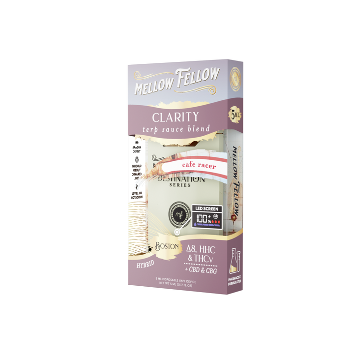Clarity Blend - Terp Sauce 5ml Disposable Vape - Cafe Racer (Hybrid) - Mellow Fellow