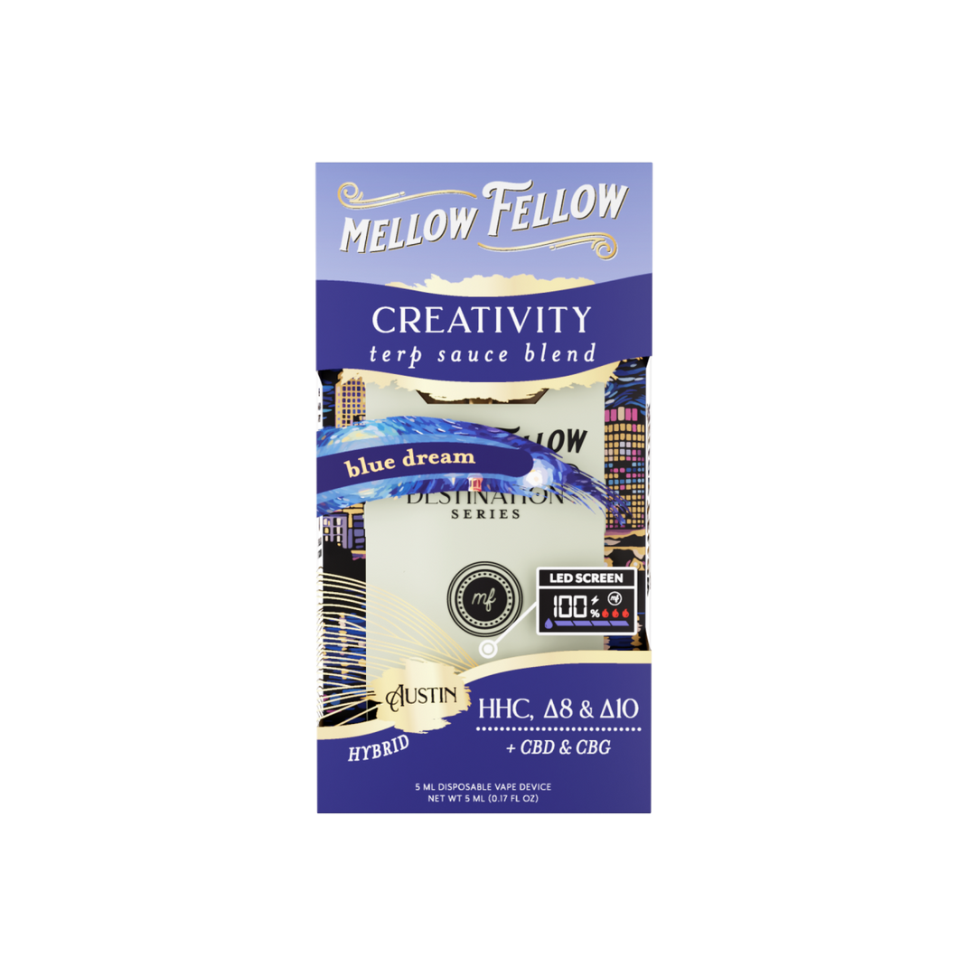 Creativity Blend - Terp Sauce 5ml Disposable Vape - Blue Dream (Hybrid) - Mellow Fellow