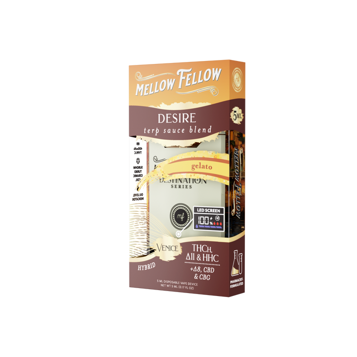 Desire Blend - Terp Sauce 5ml Disposable Vape - Gelato (Hybrid) - Mellow Fellow