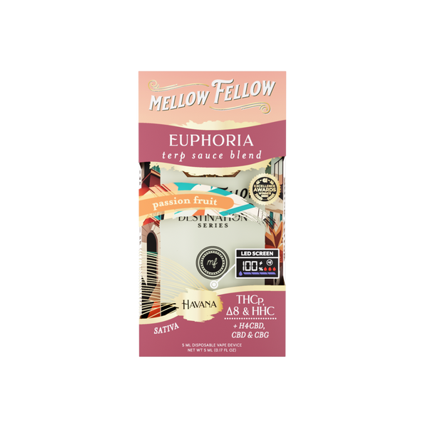 Euphoria Blend - Terp Sauce 5ml Disposable Vape - Passion Fruit (Sativa)