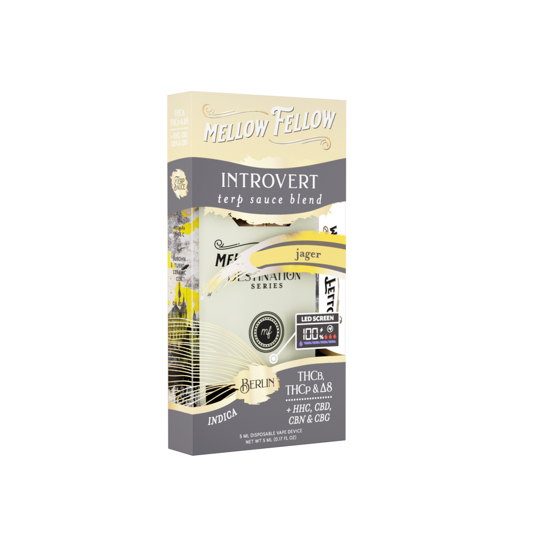 Introvert Blend - Terp Sauce 5ml Disposable Vape - Jager (Indica) - Mellow Fellow