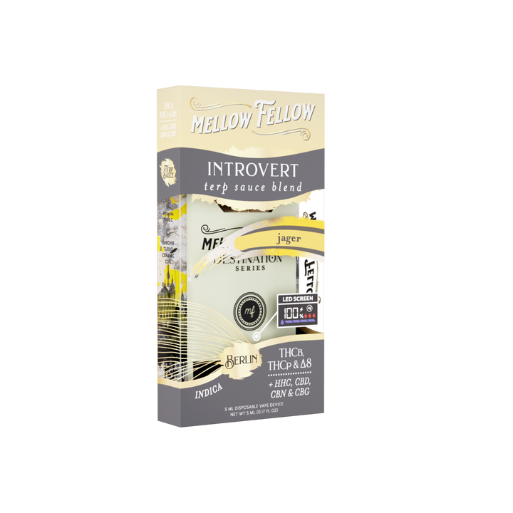 Introvert Blend - Terp Sauce 5ml Disposable Vape - Jager (Indica) - Mellow Fellow