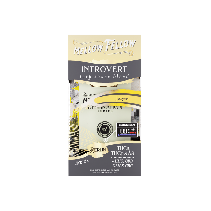Introvert Blend - Terp Sauce 5ml Disposable Vape - Jager (Indica) - Mellow Fellow