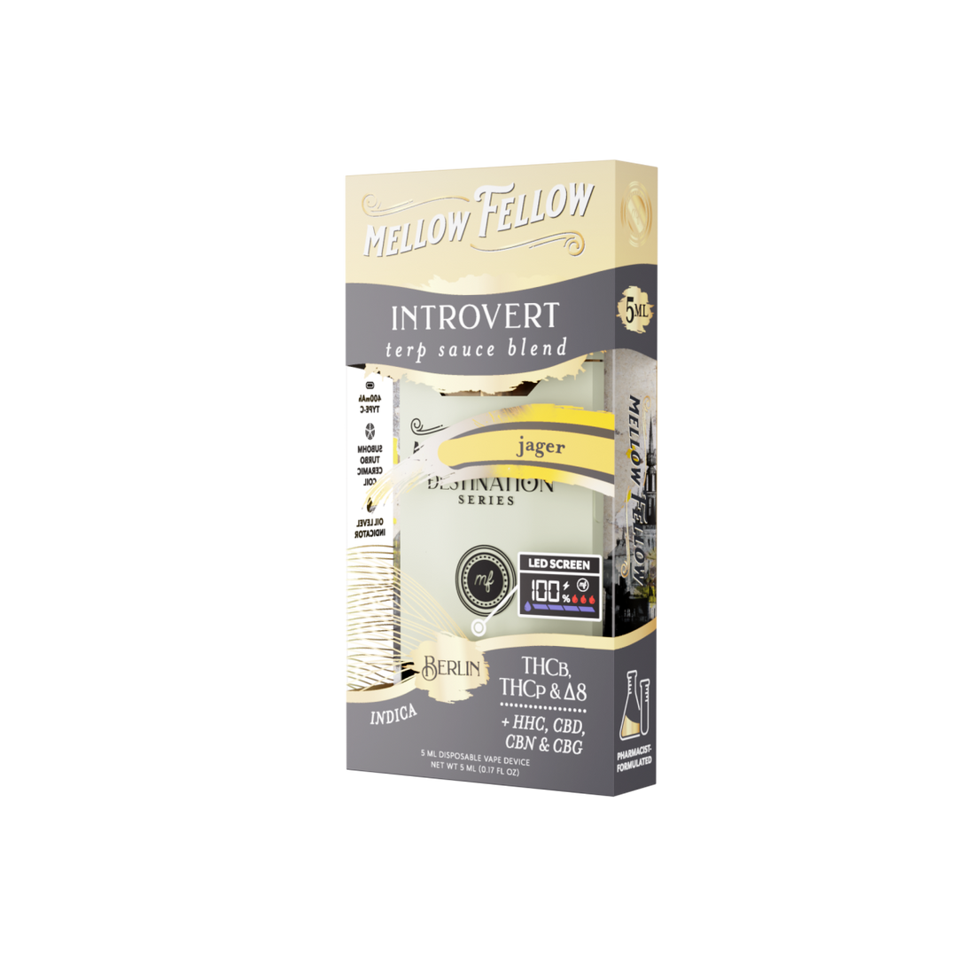 Introvert Blend - Terp Sauce 5ml Disposable Vape - Jager (Indica) - Mellow Fellow