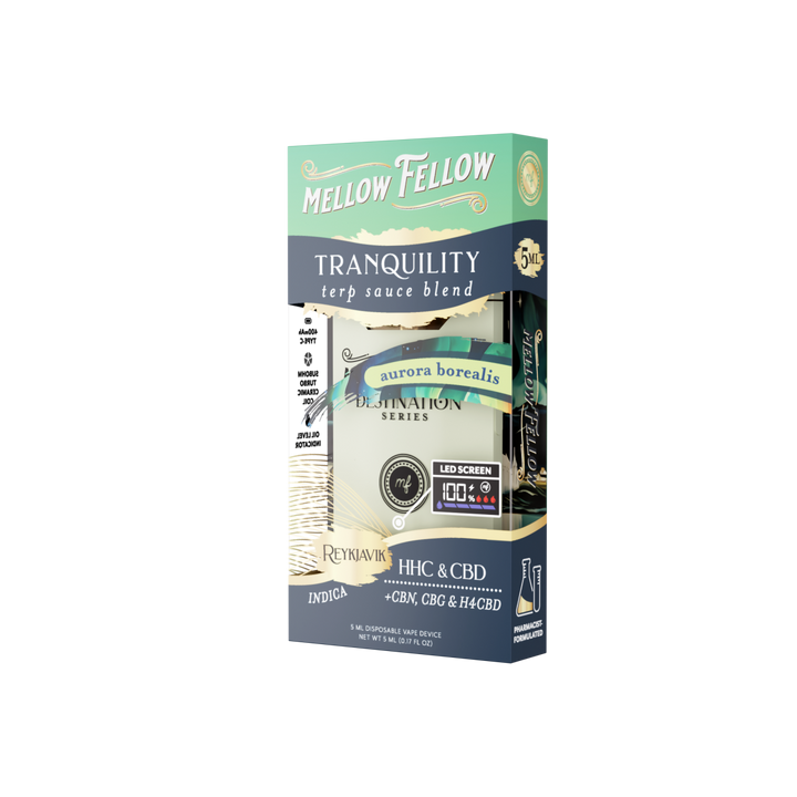 Tranquility Blend - Terp Sauce 5ml Disposable Vape - Aurora Borealis (Indica) - Mellow Fellow