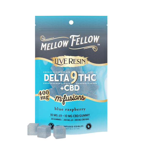 Delta 9 Live Resin Edibles 400mg - Blue Raspberry