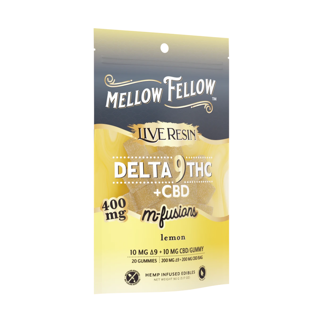 Delta 9 Live Resin Edibles 400mg - Lemon - Mellow Fellow