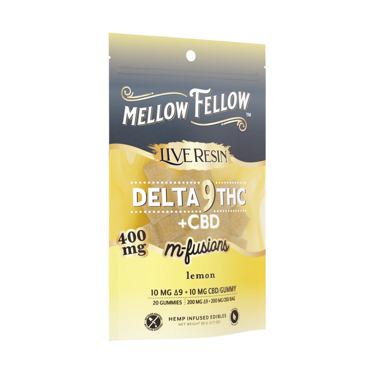 Delta 9 Live Resin Edibles 400mg - Lemon - Mellow Fellow