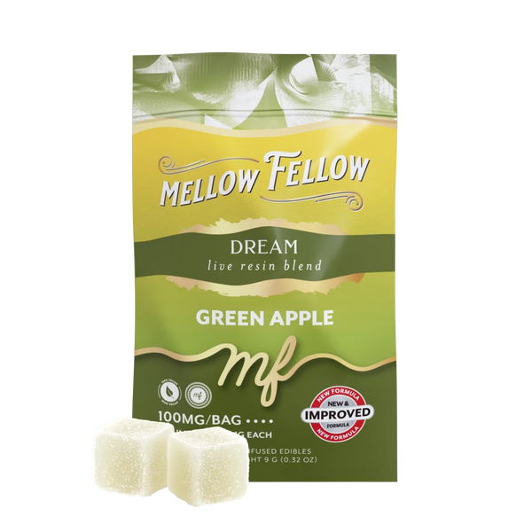 Dream Blend - Live Resin M-Fusions Edibles Sachets - Green Apple 100mg