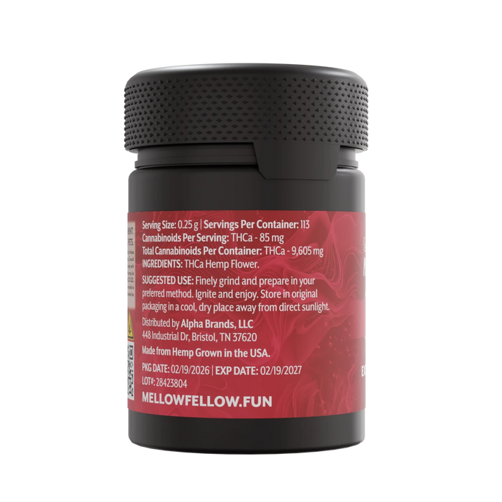 Exotic THCa Flower - 1oz Jars - Trop Cherry (Indica) - Mellow Fellow