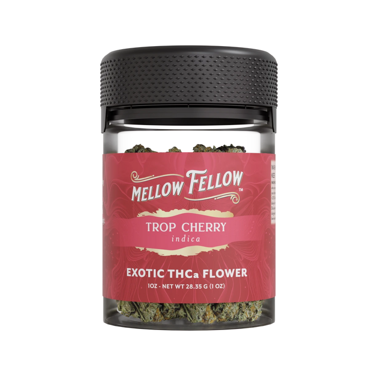 Exotic THCa Flower - 1oz Jars - Trop Cherry (Indica) - Mellow Fellow