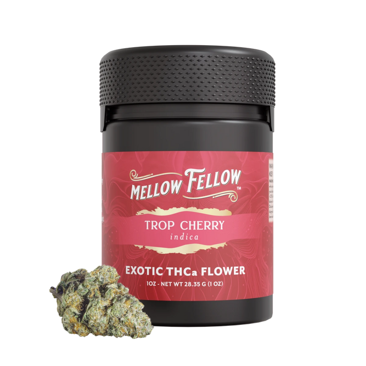 Exotic THCa Flower - 1oz Jars - Trop Cherry (Indica) - Mellow Fellow