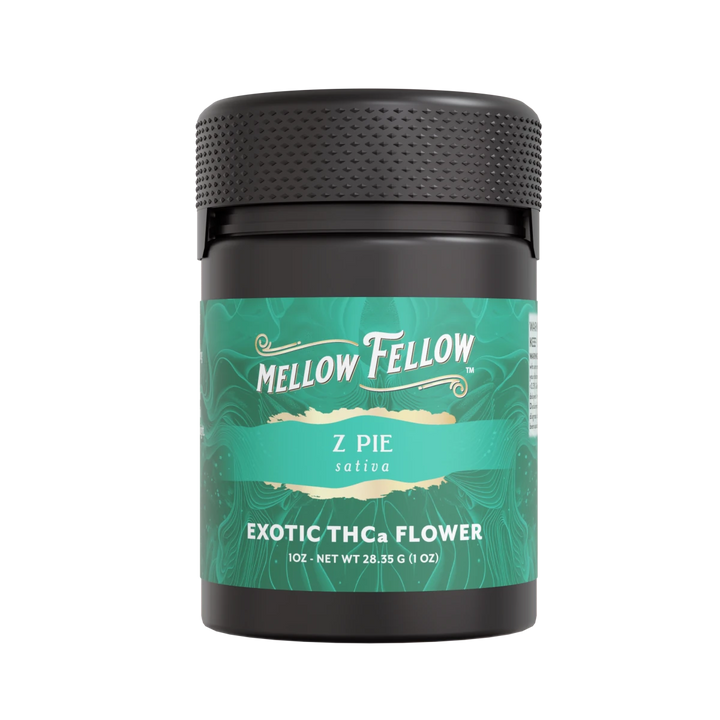 Exotic THCa Flower - 1oz Jars - Z Pie (Sativa) - Mellow Fellow