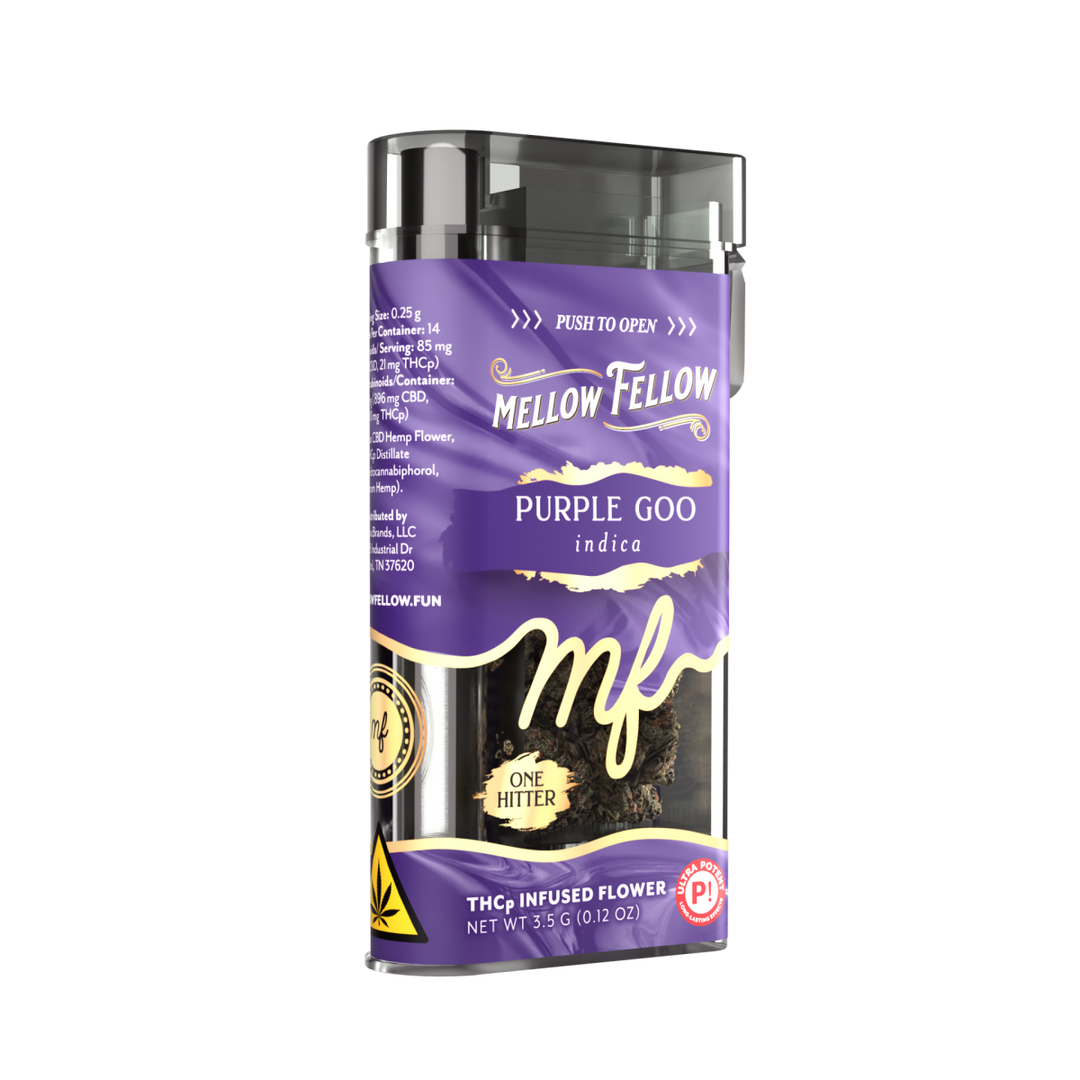 THCp Flower 3.5g Exotic Jar + One Hitter - Purple Goo (Indica)