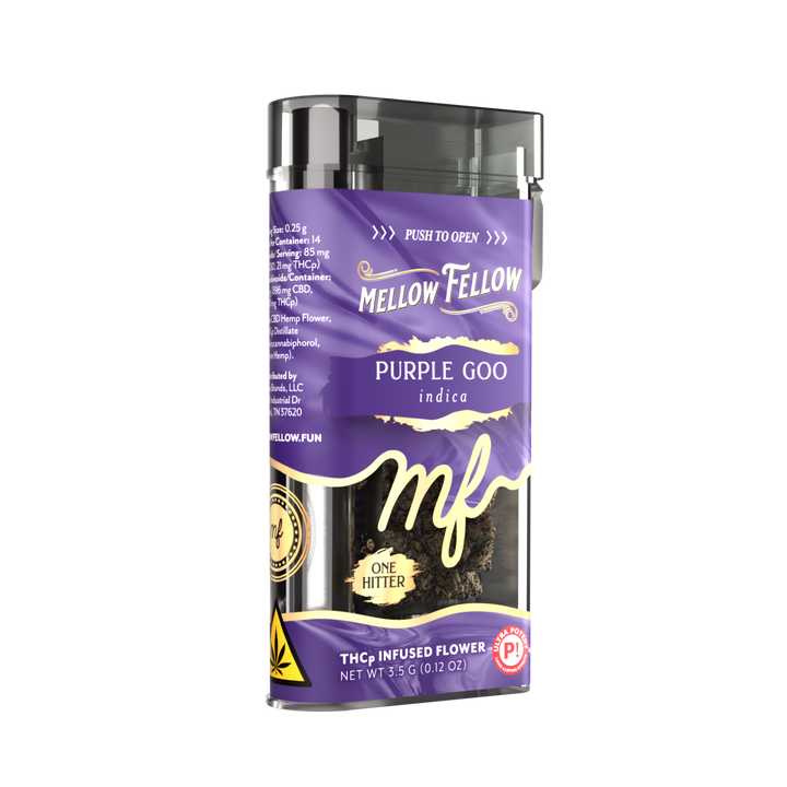 THCp Flower 3.5g Exotic Jar + One Hitter - Purple Goo (Indica)
