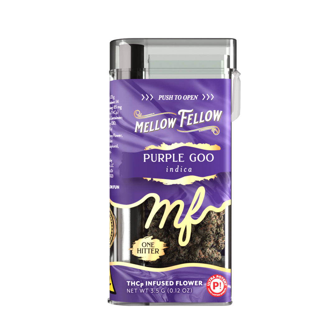 THCp Flower 3.5g Exotic Jar + One Hitter - Purple Goo (Indica)