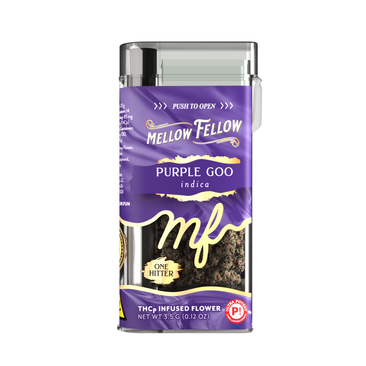 THCp Flower 3.5g Exotic Jar + One Hitter - Purple Goo (Indica)