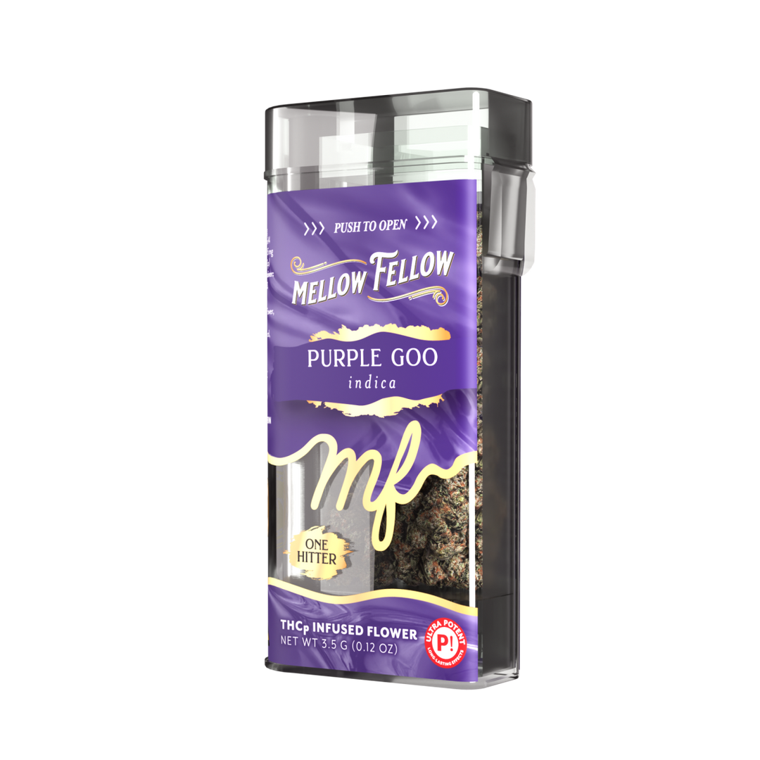 THCp Flower 3.5g Exotic Jar + One Hitter - Purple Goo (Indica)