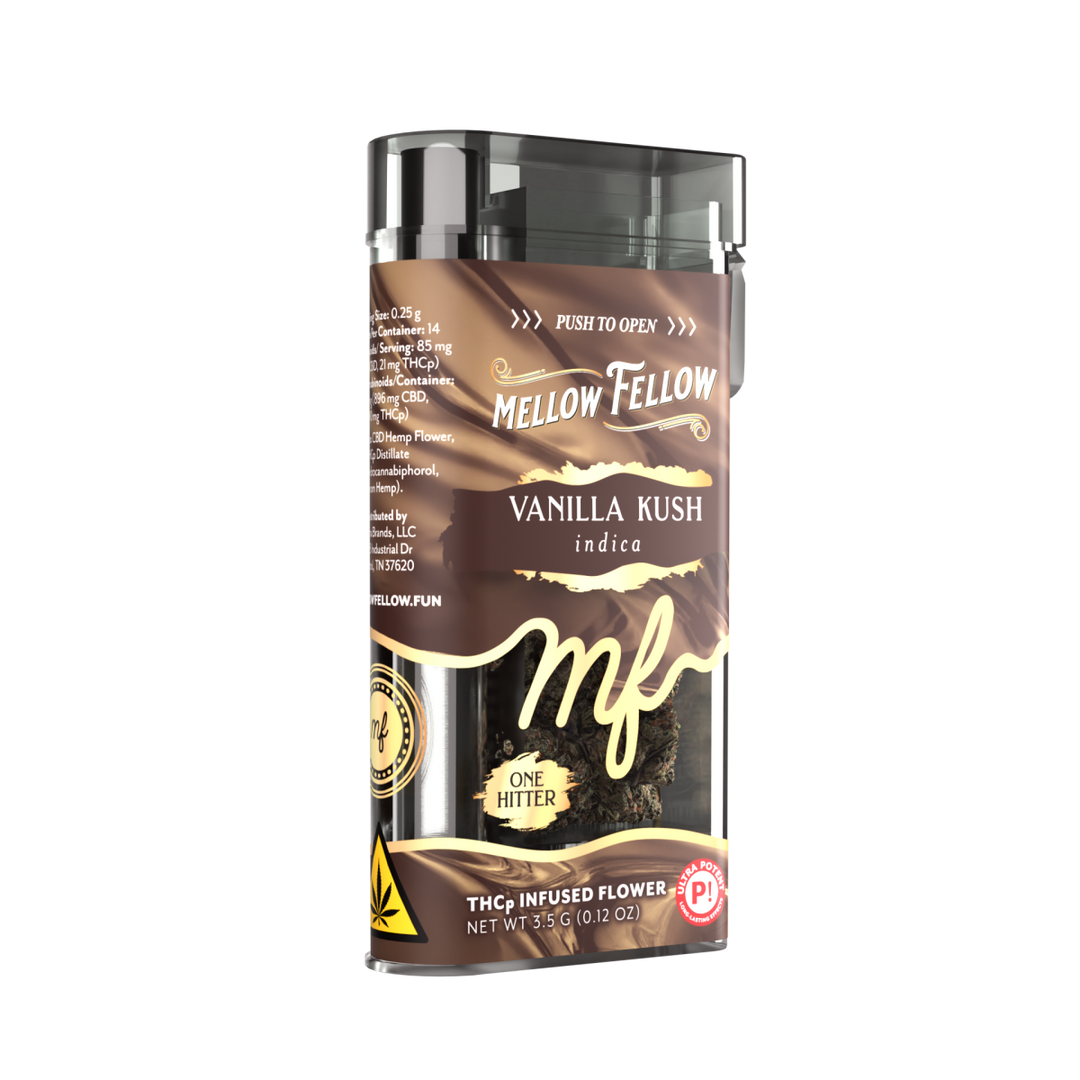 THCp Flower 3.5g Exotic Jar + One Hitter - Vanilla Kush (Indica)