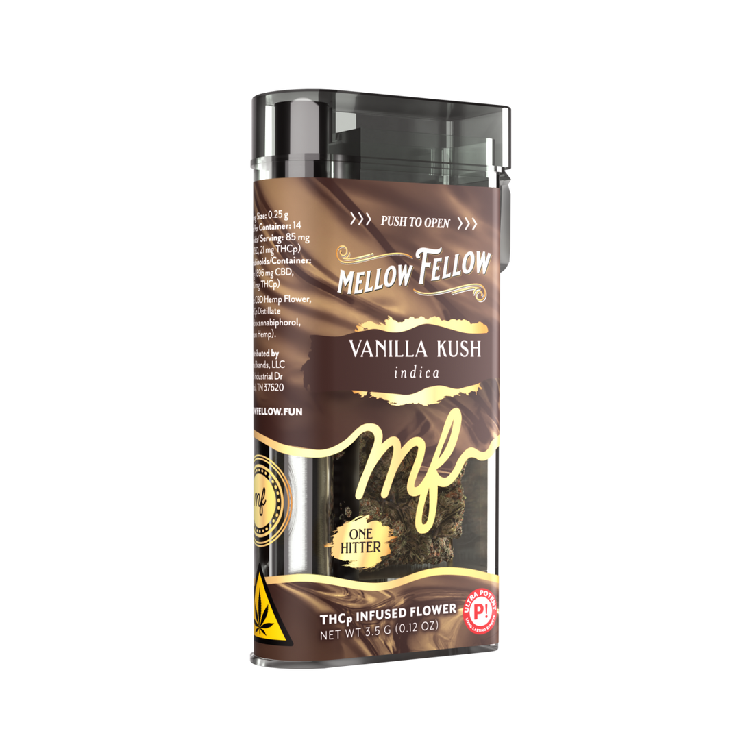THCp Flower 3.5g Exotic Jar + One Hitter - Vanilla Kush (Indica)