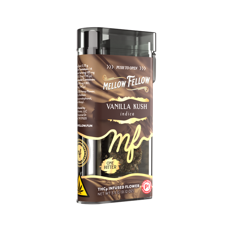 THCp Flower 3.5g Exotic Jar + One Hitter - Vanilla Kush (Indica)