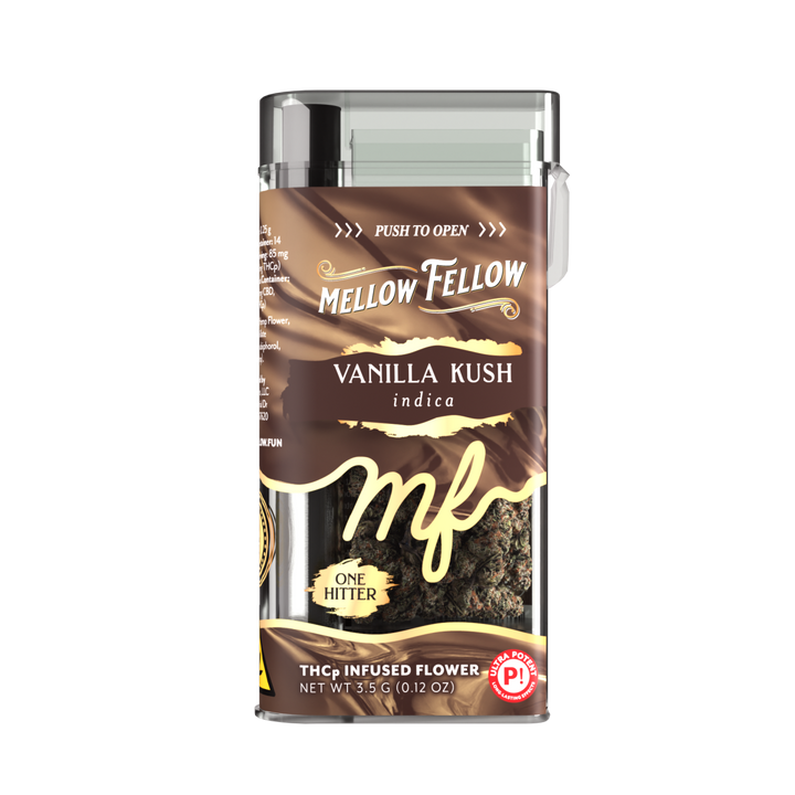 THCp Flower 3.5g Exotic Jar + One Hitter - Vanilla Kush (Indica)