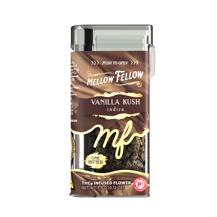 THCp Flower 3.5g Exotic Jar + One Hitter - Vanilla Kush (Indica)