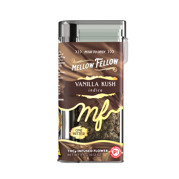 THCp 3.5g Infused Flower + One Hitter - Vanilla Kush (Indica)
