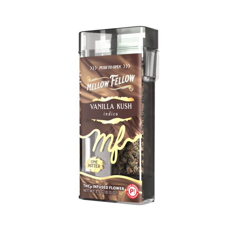 THCp Flower 3.5g Exotic Jar + One Hitter - Vanilla Kush (Indica)