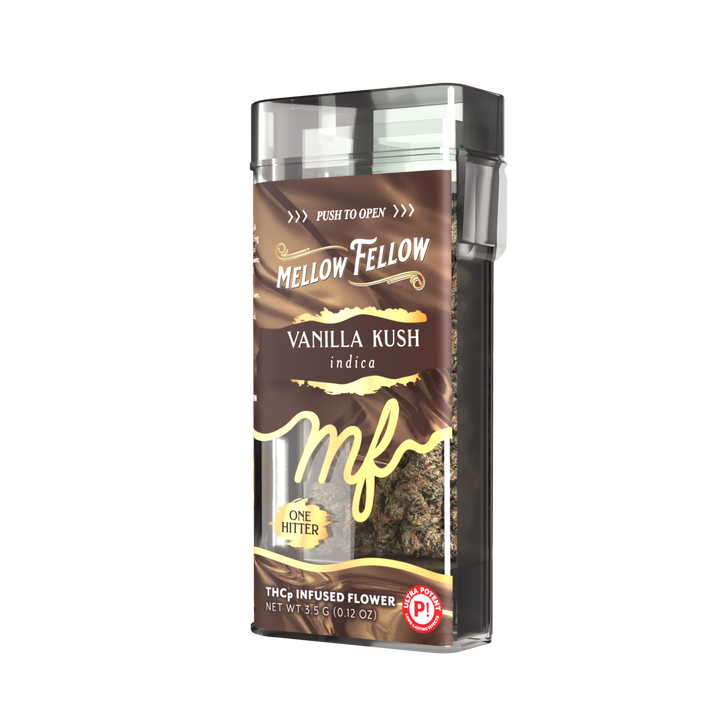 THCp Flower 3.5g Exotic Jar + One Hitter - Vanilla Kush (Indica)