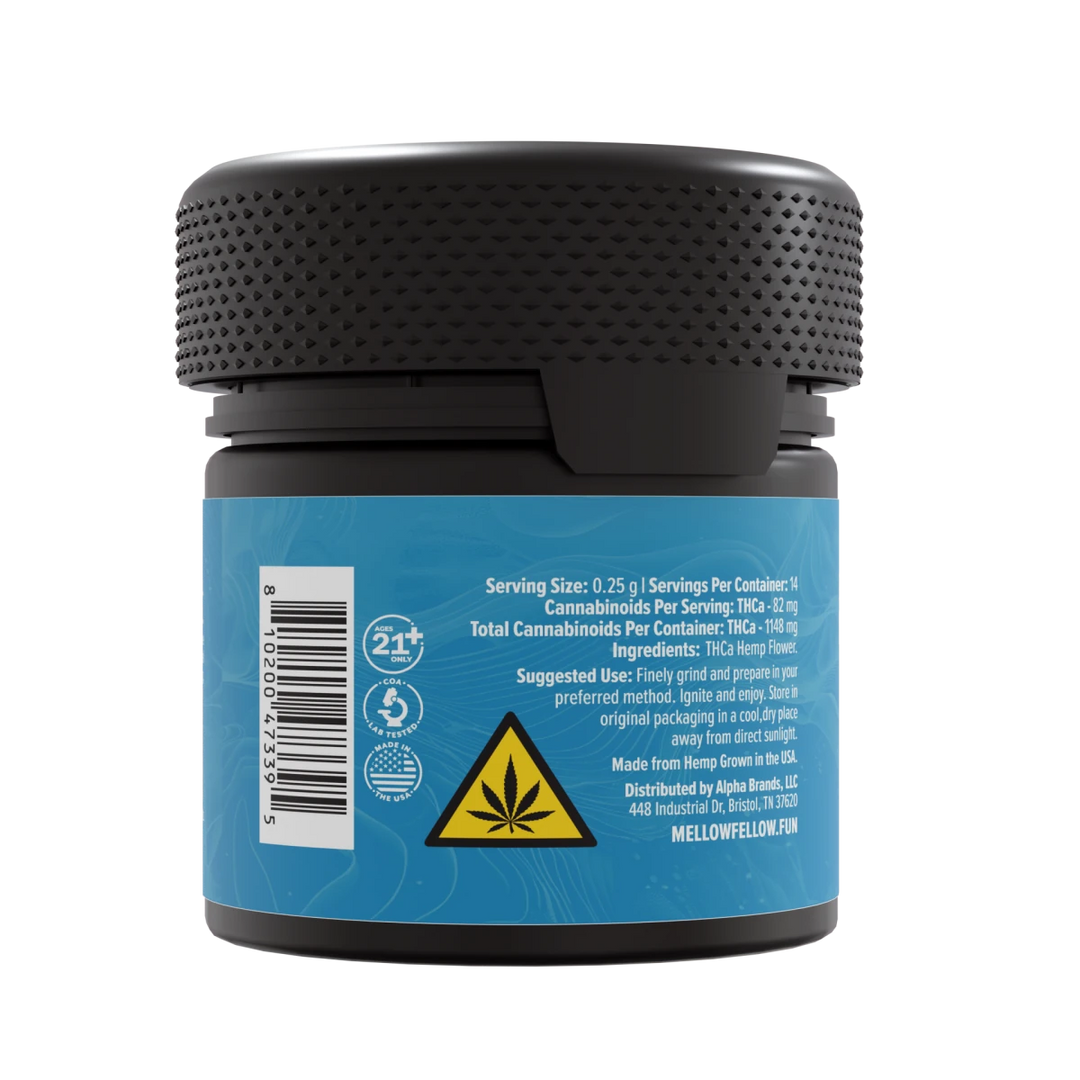 THCa 3.5g Exotic Flower - Blue Waffles (Sativa) - Mellow Fellow