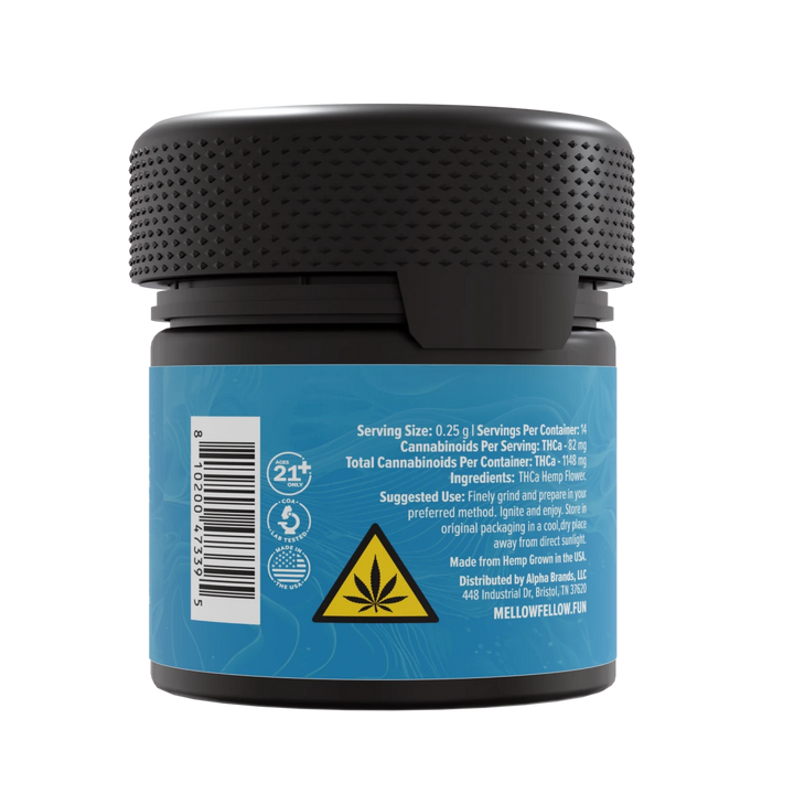 THCa 3.5g Exotic Flower - Blue Waffles (Sativa) - Mellow Fellow