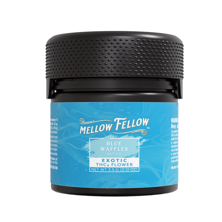 THCa 3.5g Exotic Flower - Blue Waffles (Sativa) - Mellow Fellow