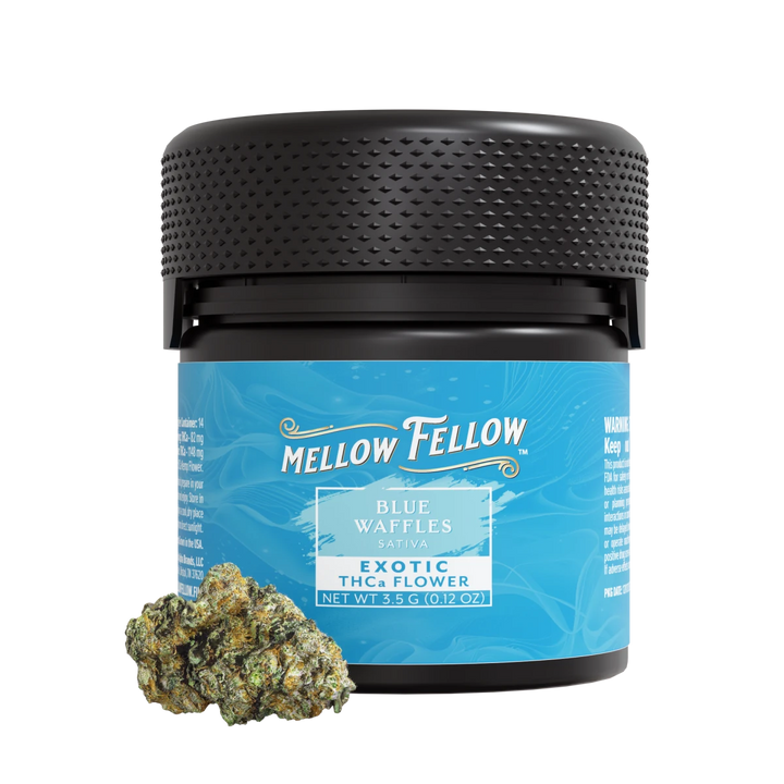 THCa 3.5g Exotic Flower - Blue Waffles (Sativa) - Mellow Fellow