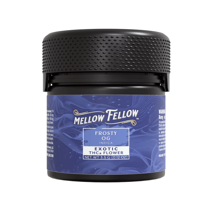 THCa 3.5g Exotic Flower - Frosty OG (Indica) - Mellow Fellow