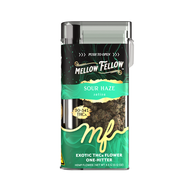 THCa 3.5g Exotic Flower + One Hitter - Sour Haze (Sativa)