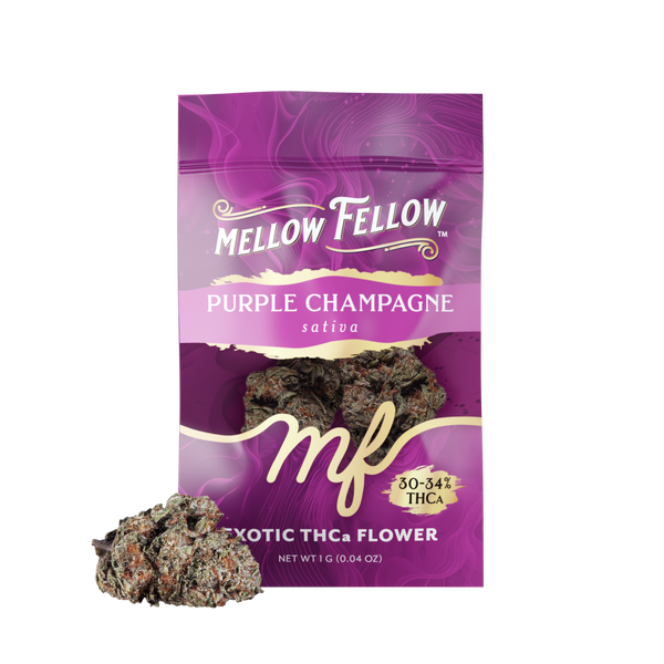 Exotic THCa Flower - 1g Sachets - Purple Champagne (Sativa)