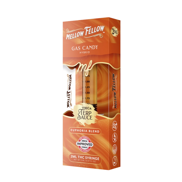 Euphoria Blend - Terp Sauce 2ml Syringe - Gas Candy (Hybrid) - Mellow Fellow