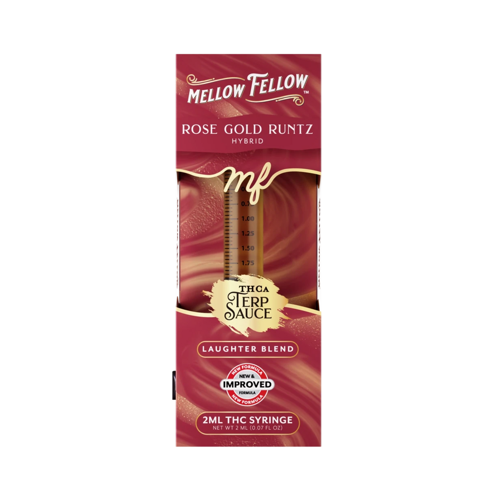 Laughter Blend - Terp Sauce 2ml Syringe - Rose Gold Runtz (Hybrid) - Mellow Fellow