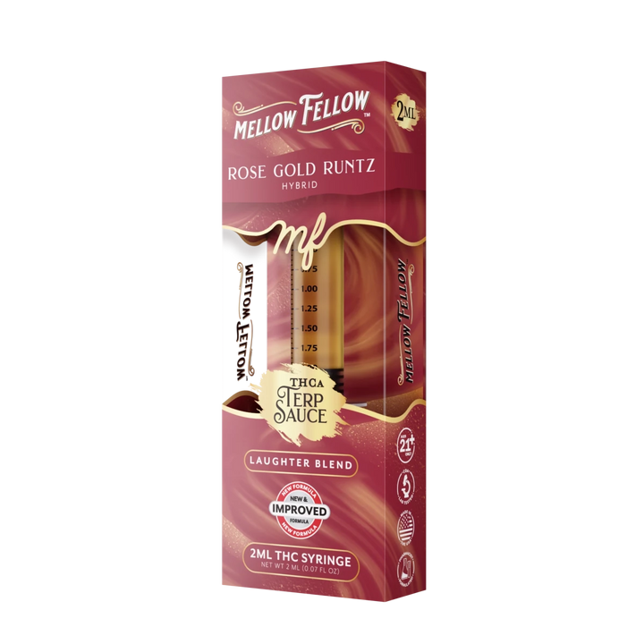 Laughter Blend - Terp Sauce 2ml Syringe - Rose Gold Runtz (Hybrid) - Mellow Fellow