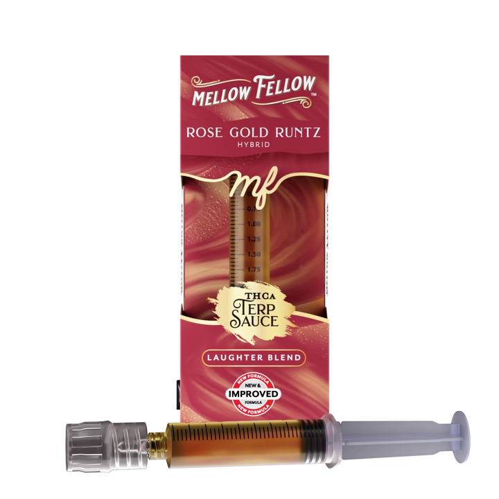 Laughter Blend - Terp Sauce 2ml Syringe - Rose Gold Runtz (Hybrid) - Mellow Fellow