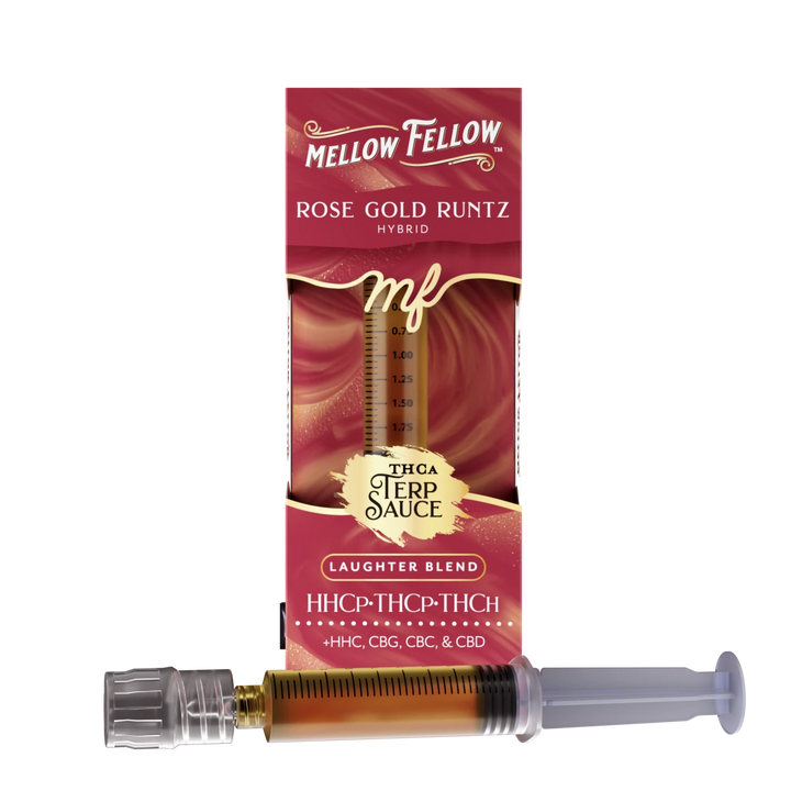 Laughter Blend - Terp Sauce 2ml Syringe - Rose Gold Runtz (Hybrid) - Mellow Fellow