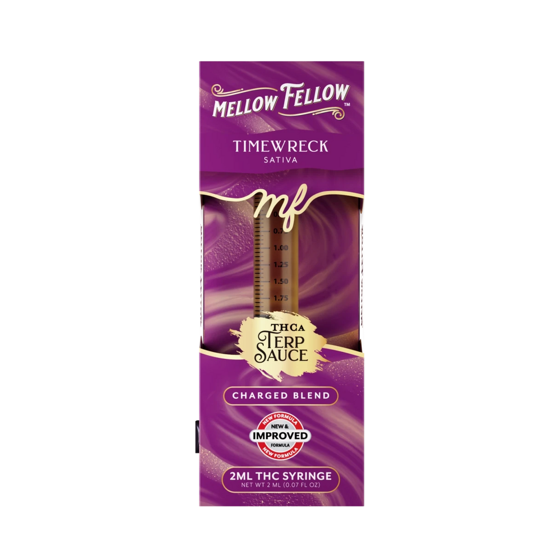 Charged Blend - Terp Sauce 2ml Syringe - Timewreck (Sativa) - Mellow Fellow