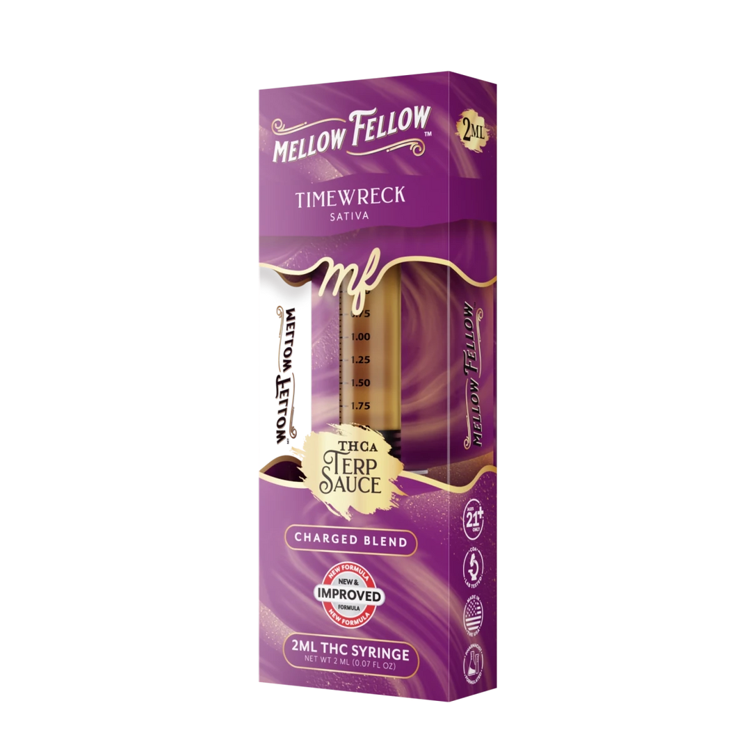 Charged Blend - Terp Sauce 2ml Syringe - Timewreck (Sativa) - Mellow Fellow