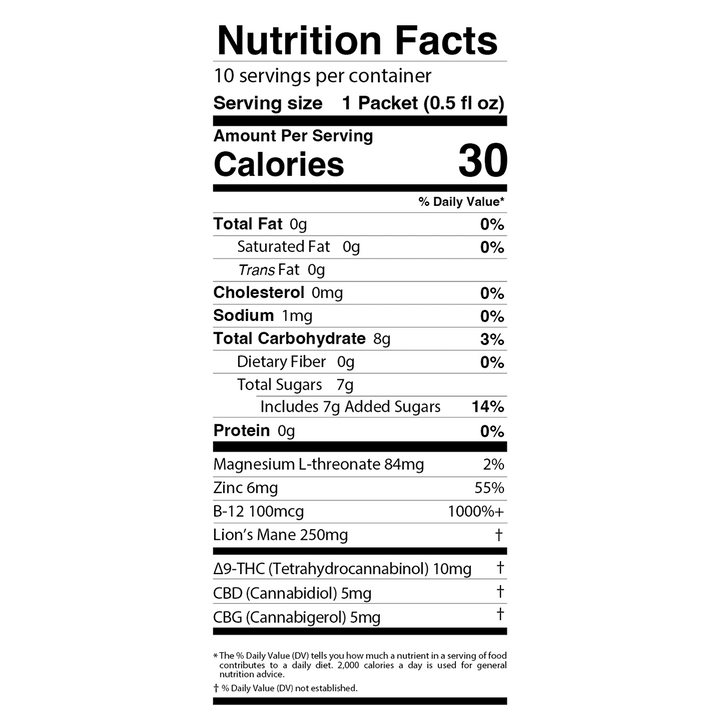 Delta 9 + CBD & CBG Mixers 10pc - Watermelon Dragonfruit Mint - Mellow Fellow