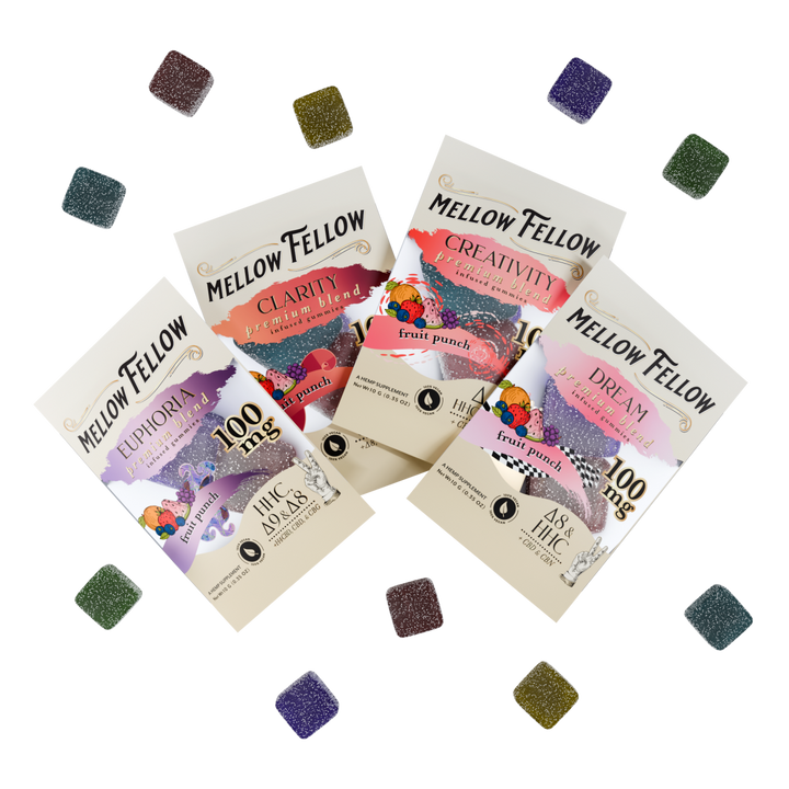 Master Blends 4 Pack Fruit Punch Gummies Sampler Bundle - Mellow Fellow