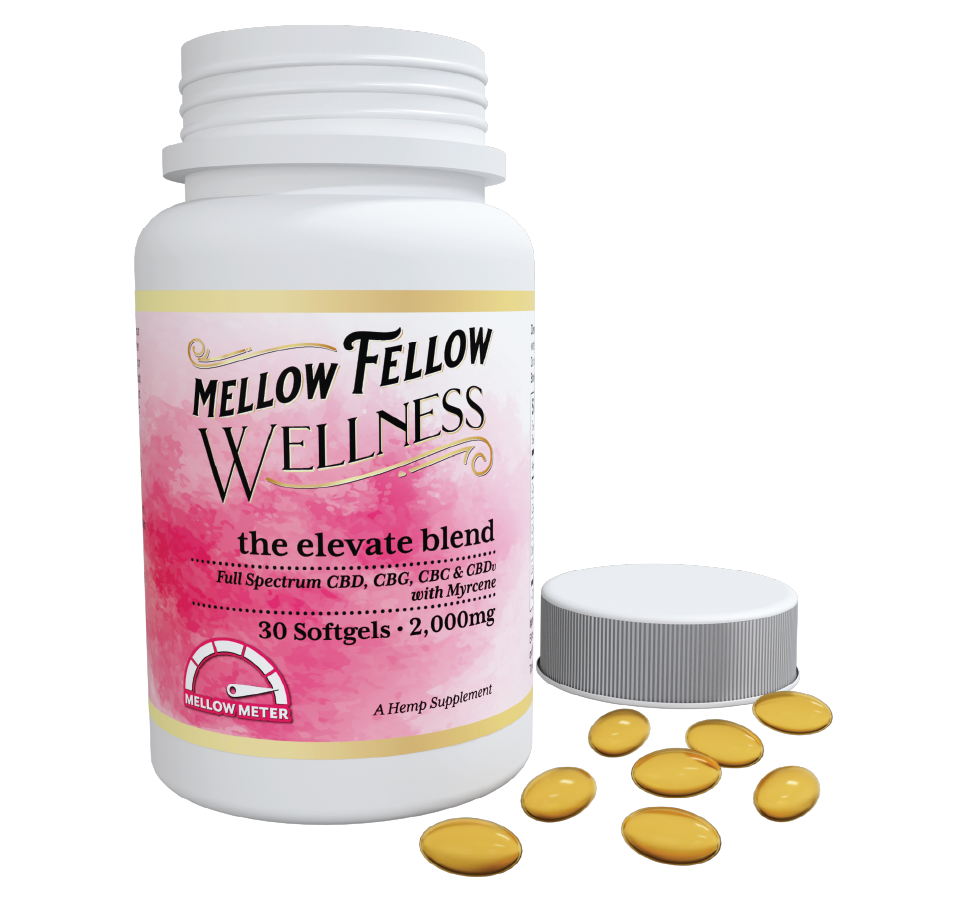 Wellness Softgel Capsules -  Elevate Blend - 2000mg - 30 ct