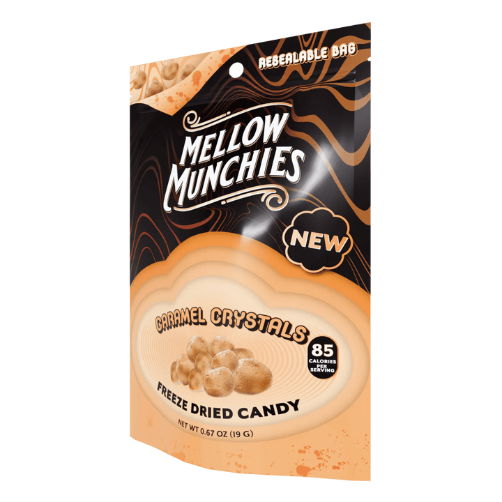 Caramel Crystals Freeze Dried Candy - Snack Size - Mellow Fellow