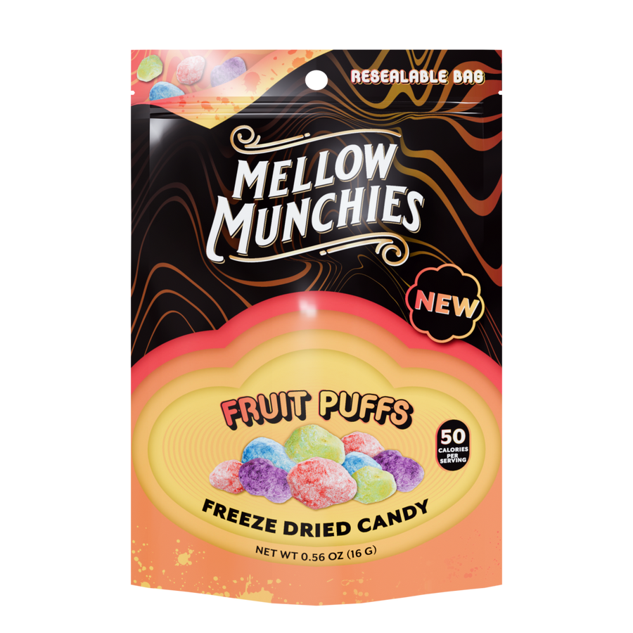 Fruit Puffs Freeze Dried Candy - Single Serve - Mellow Fellow