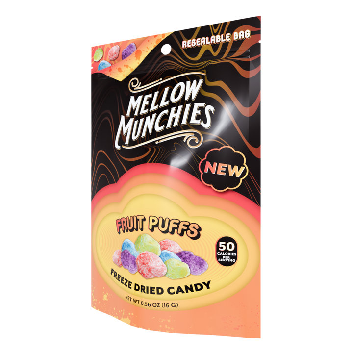 Fruit Puffs Freeze Dried Candy - Single Serve - Mellow Fellow